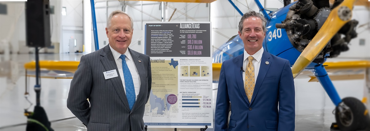 AllianceTexas Named a Global Trade Powerhouse by Acting Comptroller Kelly Hancock